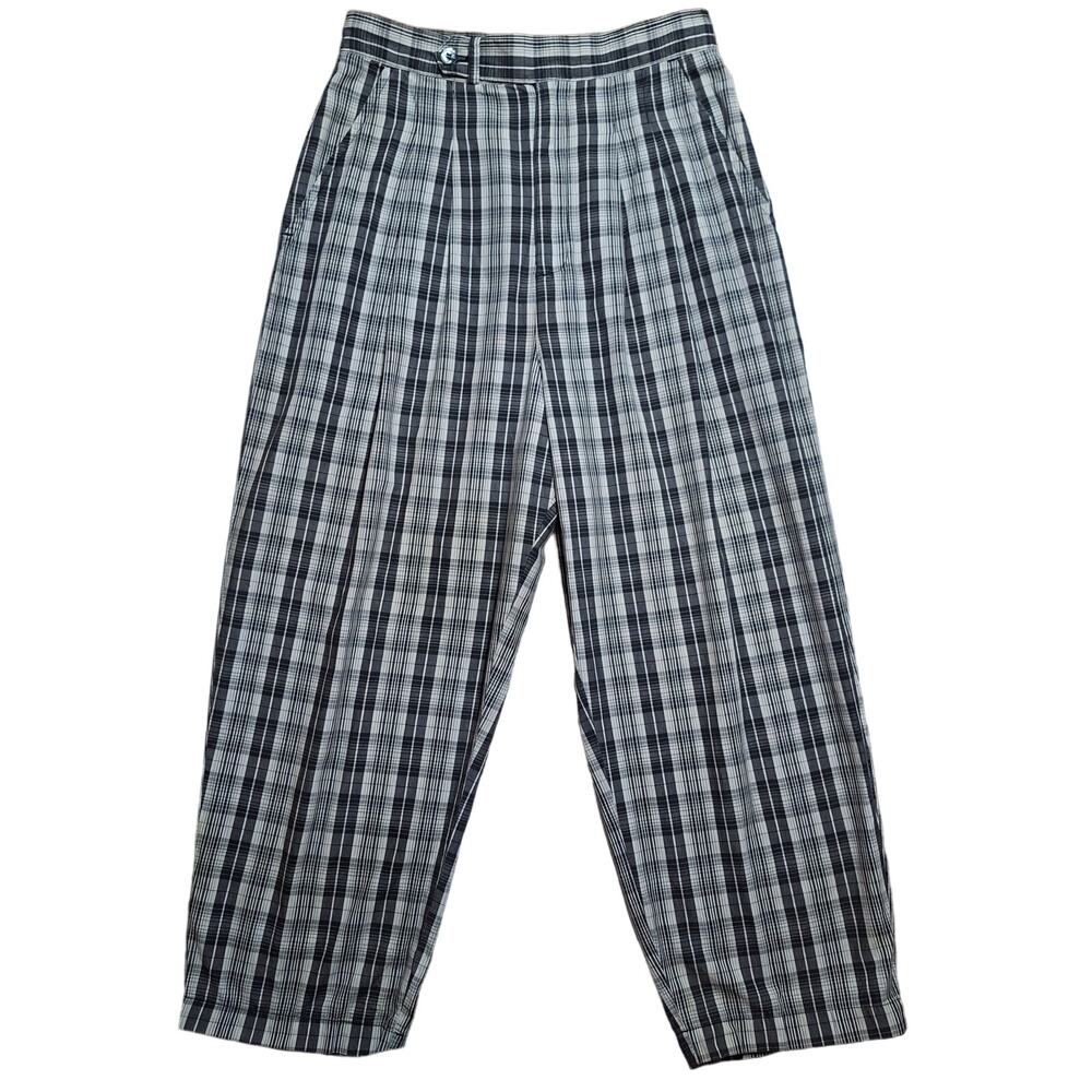 Vintage GAP (1990) high-waisted pleated plaid pants